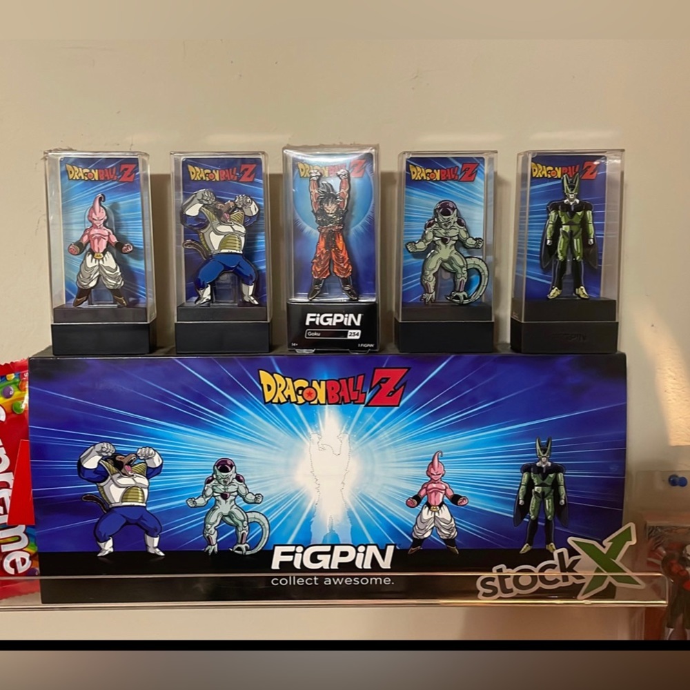 Gamestop Exclusive Dragon Ball Z Kakarot 5 FigPin set